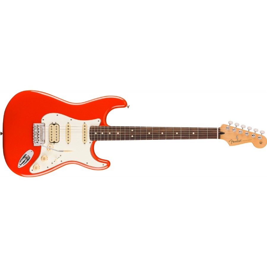 Fender Player II Stratocaster HSS Coral Red - Slab Rosewood Elektro Gitar