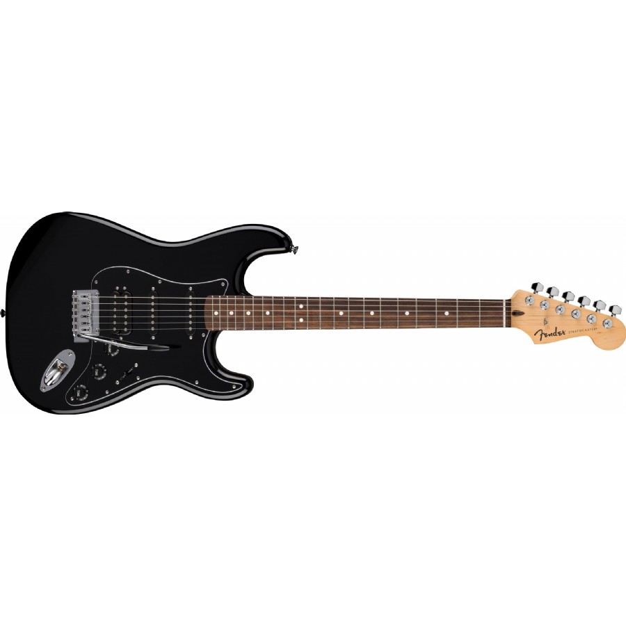 Fender Standard Stratocaster HSS Black - Indian Laurel Elektro Gitar