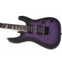 Jackson JS Series Dinky Arch Top JS32Q DKA HT Transparent Purple Burst - Amaranth Elektro Gitar