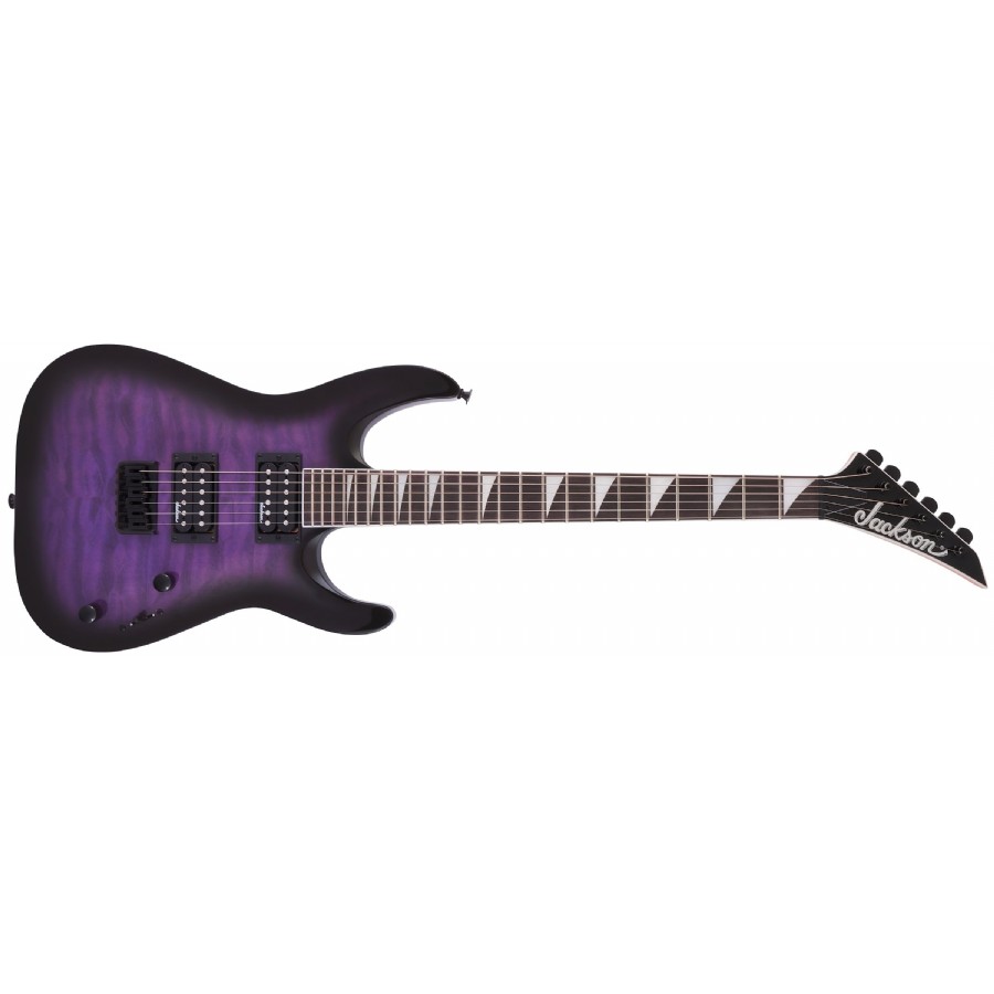 Jackson JS Series Dinky Arch Top JS32Q DKA HT Transparent Purple Burst - Amaranth Elektro Gitar