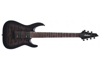 Jackson JS Series Dinky Arch Top JS22Q-7 DKA HT Transparent Black Burst -  7 Telli Elektro Gitar