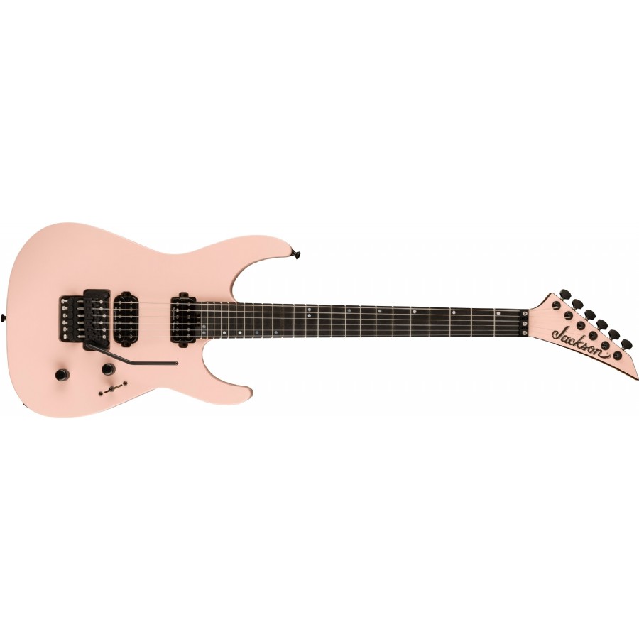 Jackson American Series Virtuoso Satin Shell Pink - Streaked Ebony Elektro Gitar