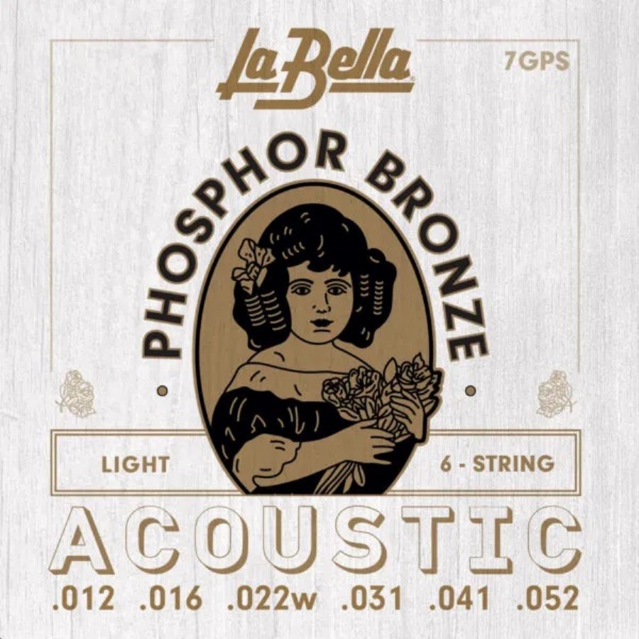 La Bella 7GPS Phospor Bronze Takım Tel Akustik Gitar Teli 012 - 052