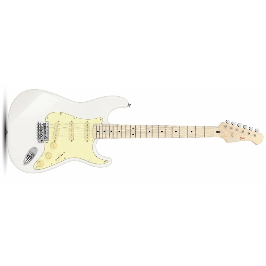 Donner DST-600 Flat White - Maple Elektro Gitar