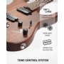 Donner DST-700 with HH Natural - Rosewood Elektro Gitar