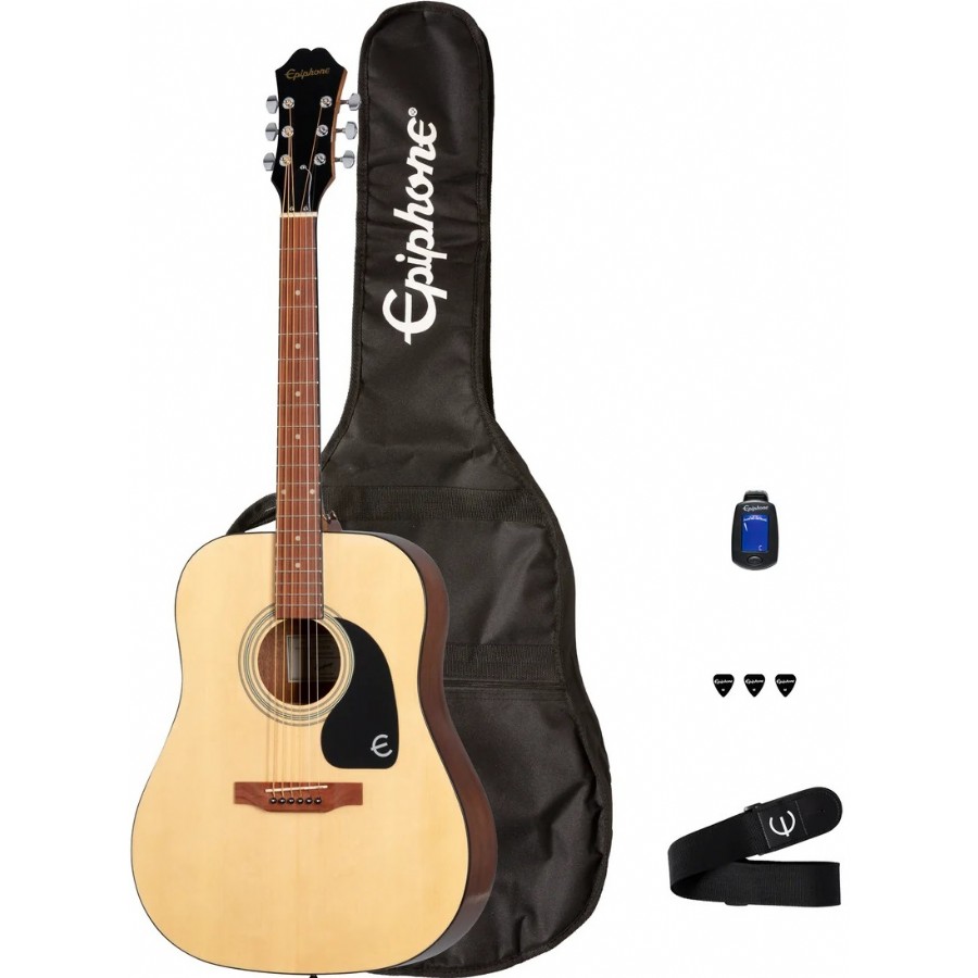 Epiphone DR-100 Songmaker Natural Akustik Gitar Seti