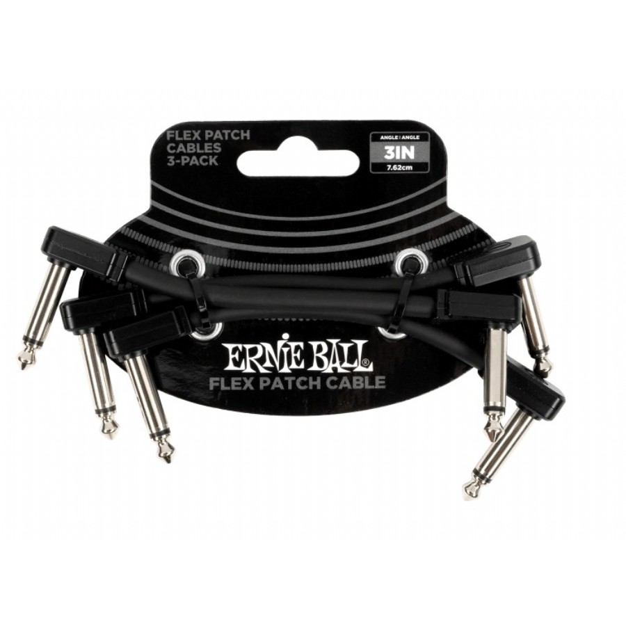 Ernie Ball P06443 Flex Patch Cable 3'lü Pedal Ara Kablosu (7.5 cm)