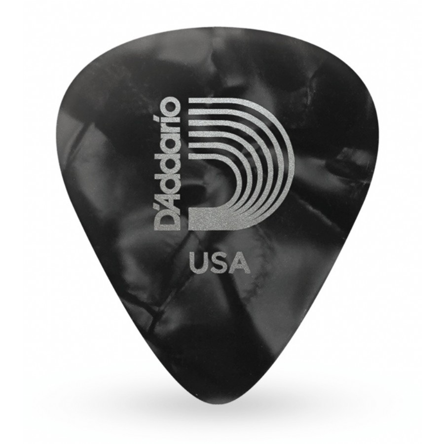 DAddario Classic Celluloid Picks Black Pearl - X-Heavy 1.25 mm - 1 adet Pena