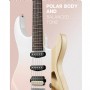 Donner DMT-66 Pink-White Gradient Elektro Gitar