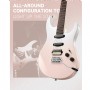 Donner DMT-66 Pink-White Gradient Elektro Gitar