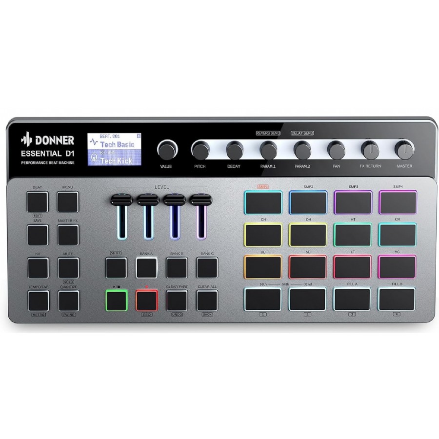 Donner Essential D1 Beat Machine Groovebox / Beat Makinesi