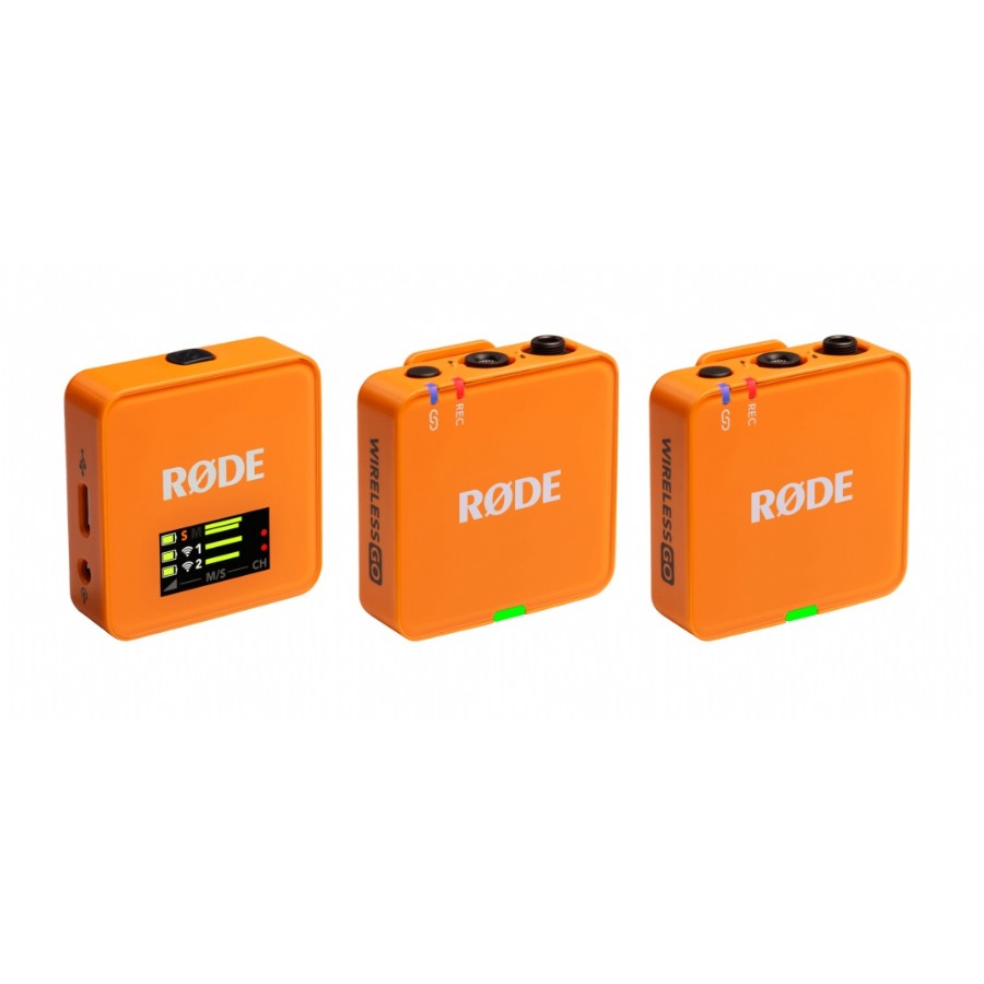 Rode Wireless GO (Gen 3) Turuncu Telsiz Mikrofon Sistemi