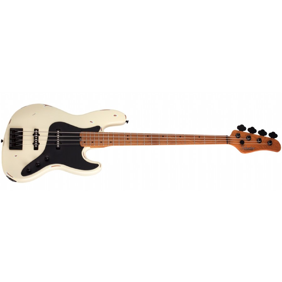 Schecter J-4 Sixx Worn Ivory Bas Gitar