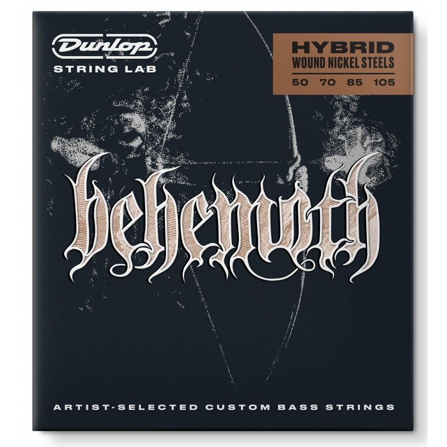 Jim Dunlop Behemoth Hybrid Wound Nickel Bass String Takım Tel Bas Gitar Teli 50-105