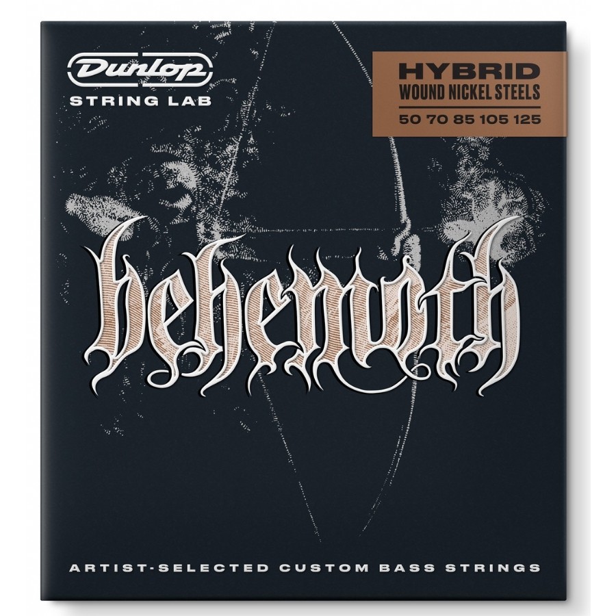 Jim Dunlop Behemoth Hybrid Wound Nickel Strings Takım Tel 5 Telli Bas Gitar Teli 50-125