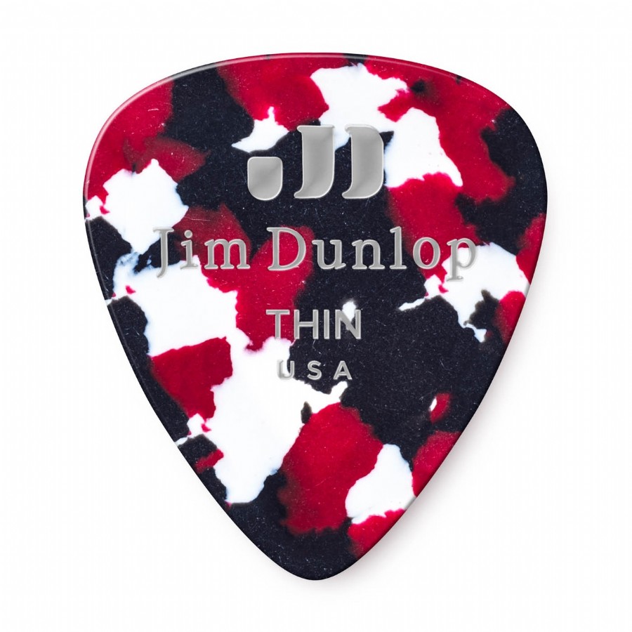 Jim Dunlop Celluloid Series Picks Confetti - Thin Pena