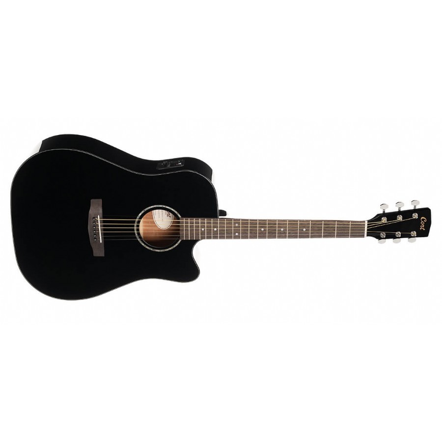 Cort Earth60 CE Black Gloss Elektro Akustik Gitar
