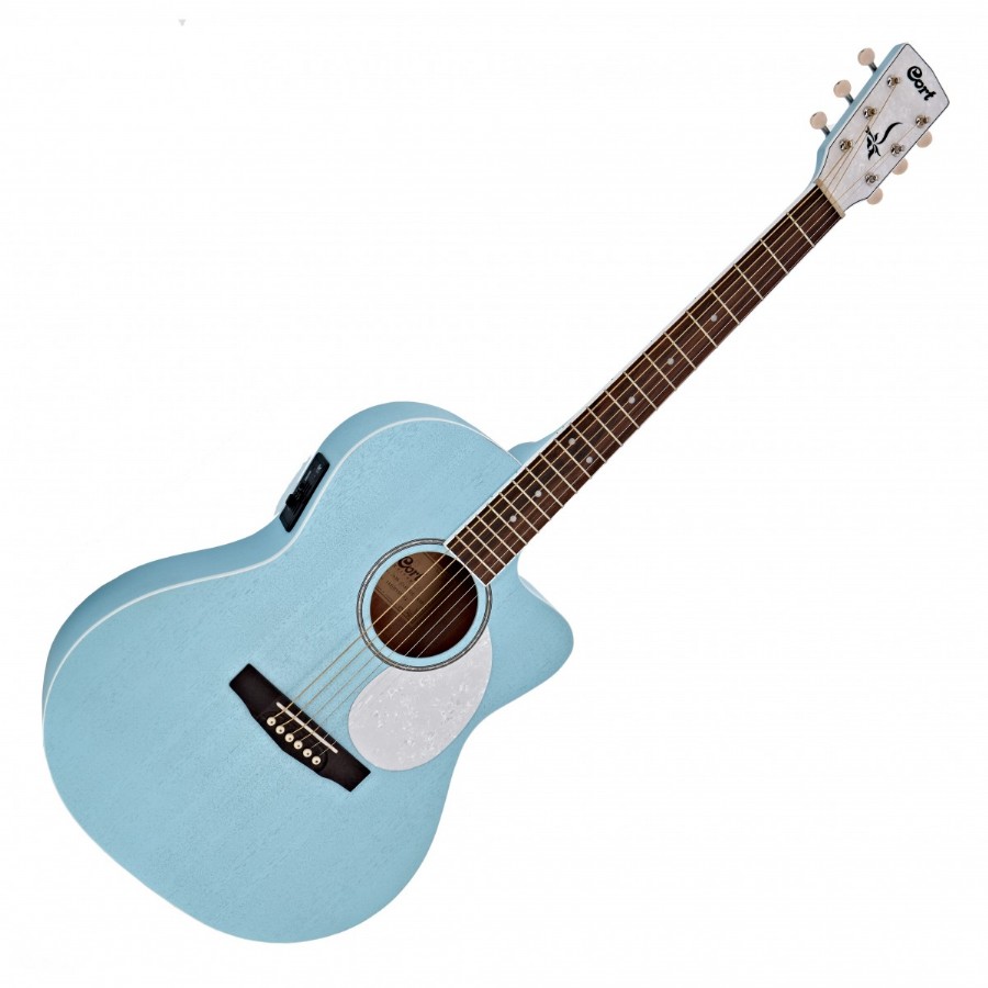 Cort Jade Classic Sky Blue Open Pore Elektro Akustik Gitar