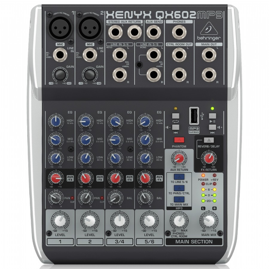 Behringer XENYX QX602MP3 Analog Mikser