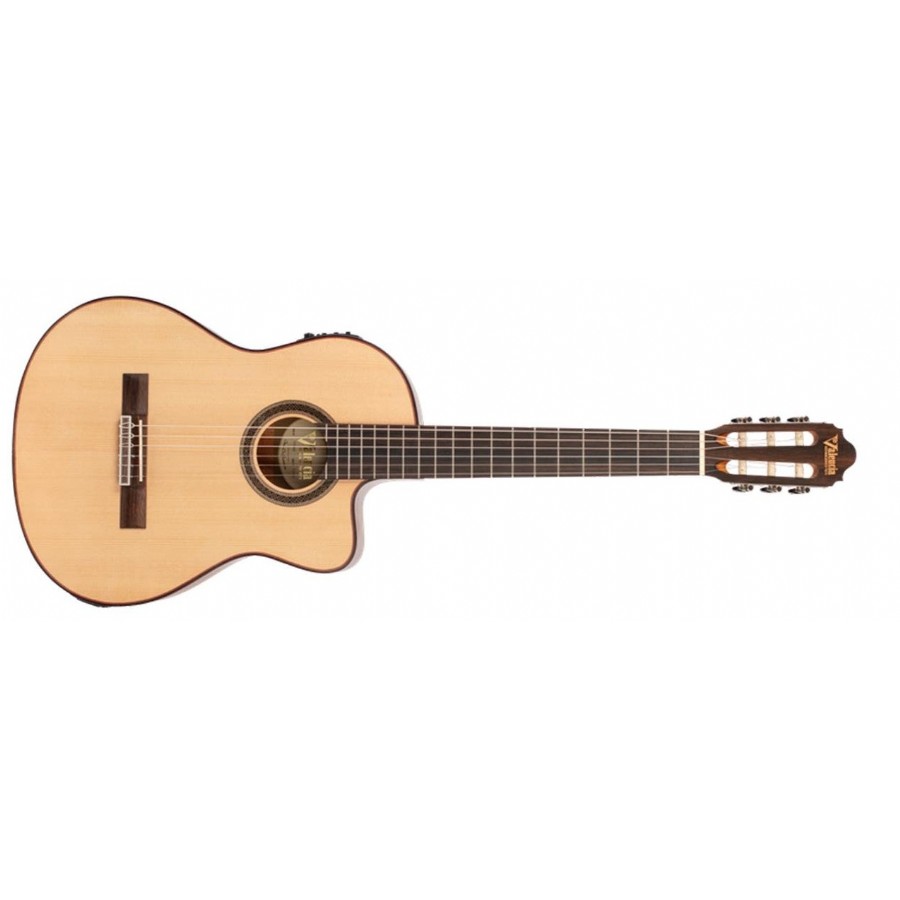 Valencia VC704CE Natural Elektro Klasik Gitar