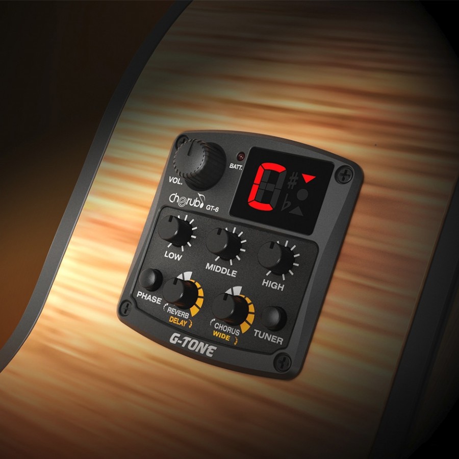 Cherub GT-6 Akustik Gitar Preamfisi ve Tuner
