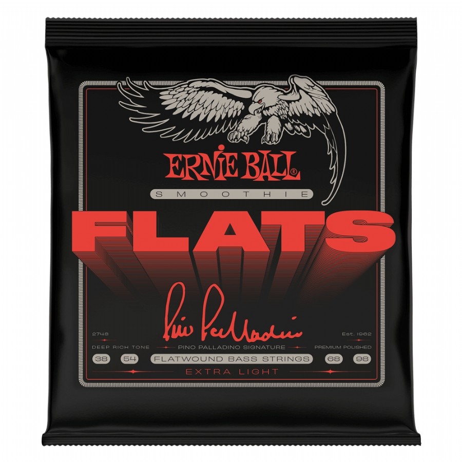 Ernie Ball Extra Light Pino Palladino Smoothie Flats Takım Tel 038-098 Bas Gitar Teli