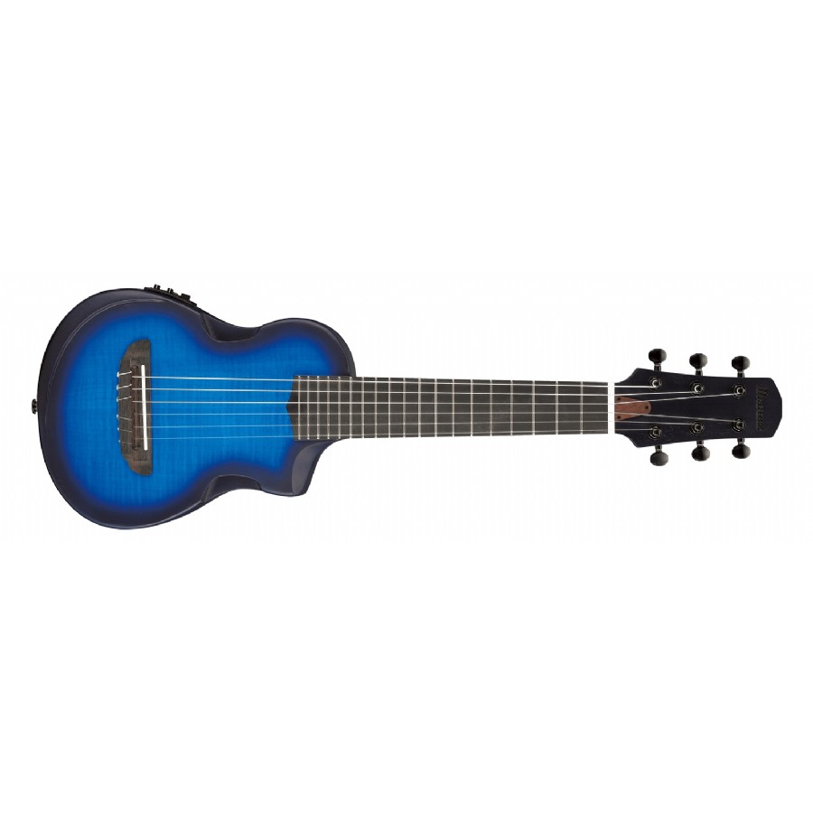 Ibanez AU Series AUP10FMNE Transparent Blue Sunburst Open Pore Elektro Klasik Gitar
