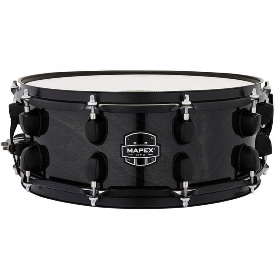 Mapex MPNMP4550B MPX Maple/Poplar Hybrid Shell Snare Drum MB - Midnight Black 14 x 5,5 Trampet