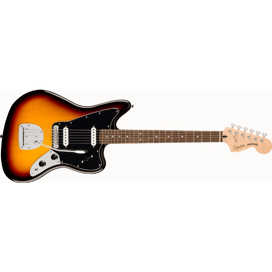 Squier Affinity Series Jaguar 3-Color Sunburst - Indian Laurel Elektro Gitar