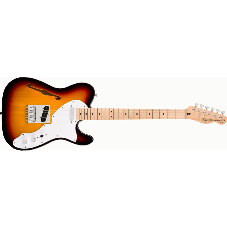 Squier Affinity Series Telecaster Thinline 3-Color Sunburst - Maple Elektro Gitar