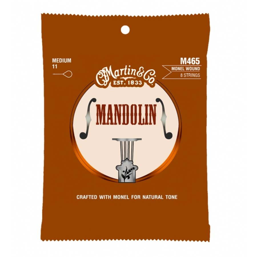 Martin Co. M465 Mandoline Medium Monel Takım Tel Mandolin Teli