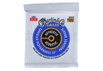 Martin Co. MA540 Authentic Acoustic SP Guitar Strings Phosphor Bronze Takım Tel - Akustik Gitar teli 012-054