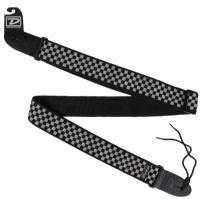 Jim Dunlop Classic Woven Straps D38-31BK - B&W Check