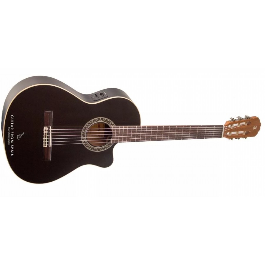 Alhambra Black Satin CW EZ Elektro Klasik Gitar