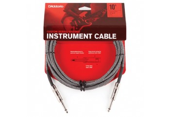 DAddario PW-BG-10BG Braided Straight to Straight Instrument Cable - Enstrüman Kablosu (3 mt)