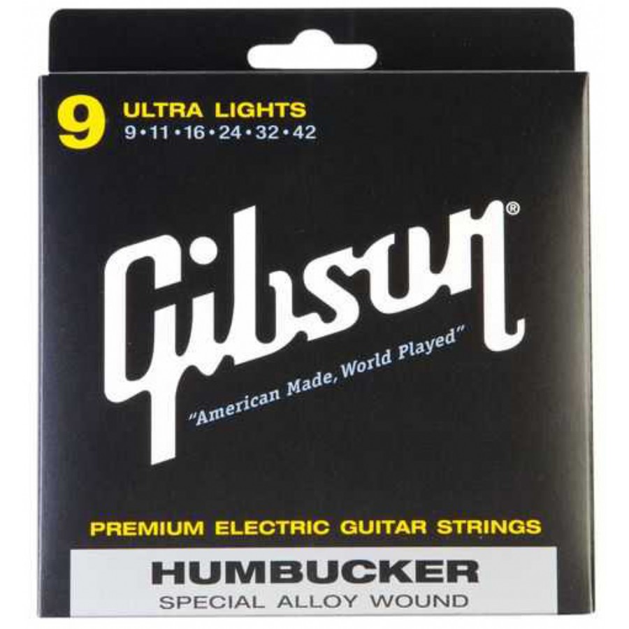 Gibson SEG-SA9 Special Alloy Humbucker Strings Takım Tel Elektro Gitar Teli 009-042