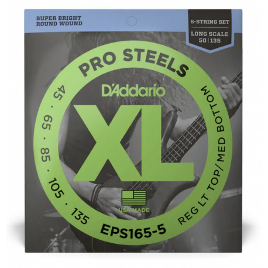 DAddario EPS165-5 5 Telli Bas Gitar Tel Seti 45-135