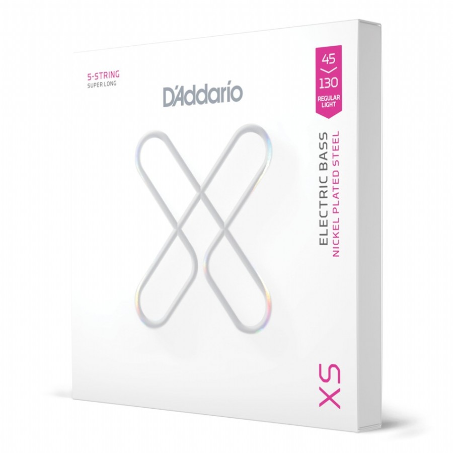 DAddario XSB45130SL XS Nickel 5-string Electric Bass Guitar Strings Takım Tel Bas Gitar Teli 45-130