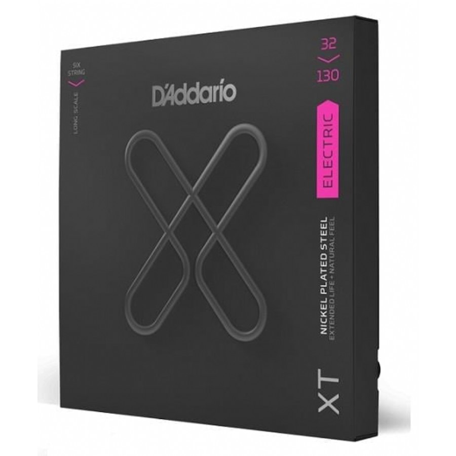 DAddario XTB32130 XT Nickel-plated Steel Bass Guitar Strings Takım Tel 6 Telli Bas Gitar Teli 32-130