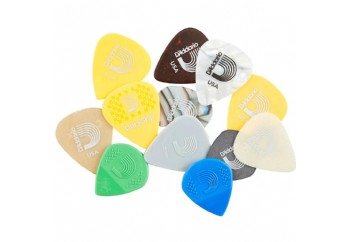 DAddario 1XVP4-12G Assorted Variety Pick 12-Pack Medium - Pena Seti
