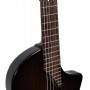 Martinez Hispania Trans Black Elektro Klasik Gitar
