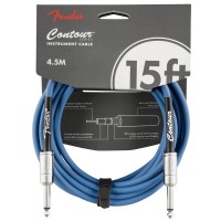 Fender Contour Series Instrument Cables Lake Placid Blue - 4.5 Metre