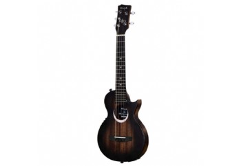 Enya MOON Taimane Signature Black 5-String Tenor Ukulele with pickup - 5 Telli Tenor Ukulele