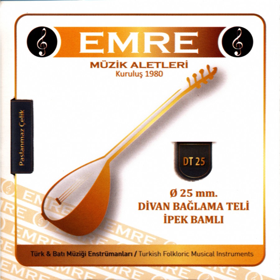Emre DT25 Takım Tel Divan Bağlama Teli 025