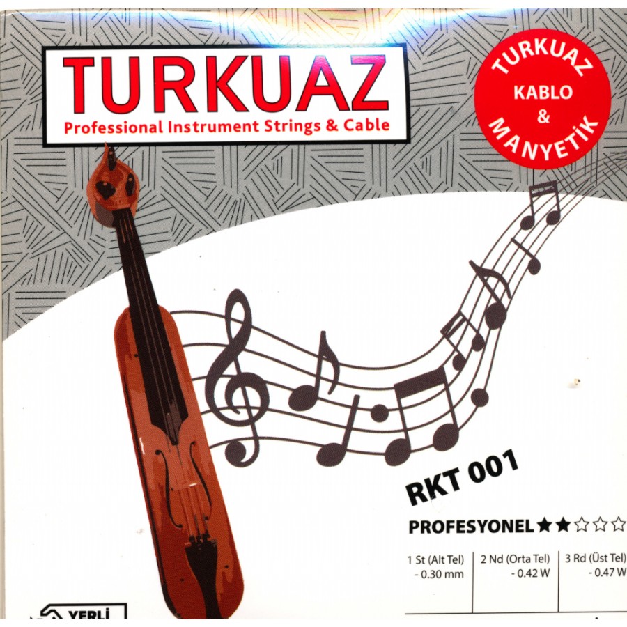 Turkuaz RKT 001 Takım Tel Rum Kemençe Teli