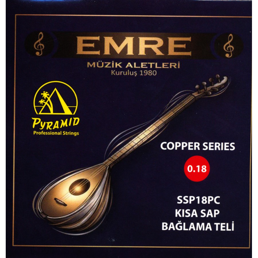 Emre Copper Series SSP18PC Takım Tel Kısa Sap Bağlama Teli 018