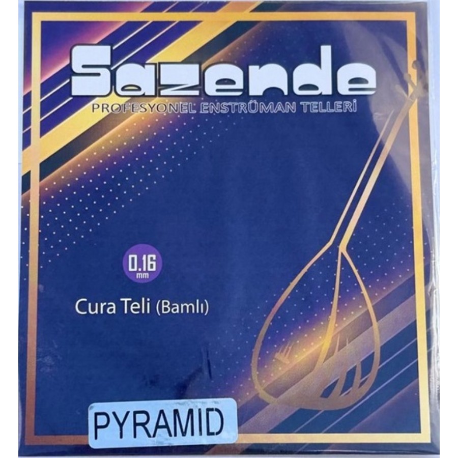 Sazende 0.16 mm Pyramid Takım Tel Cura Teli (Bamlı)