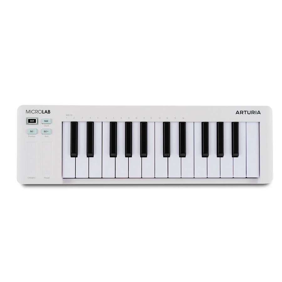 Arturia Microlab Mk3 Beyaz MIDI Klavye - 25 Tuş