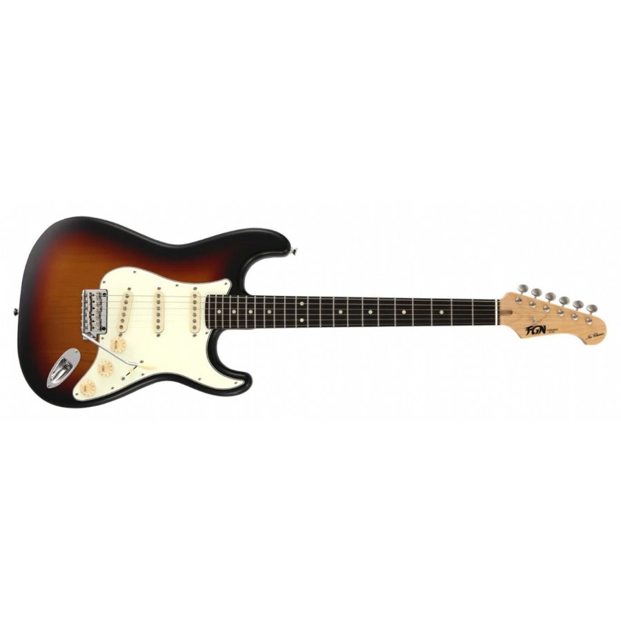 Fujigen Neo Classic NST100RAL 3TS - 3Tone Sunburst Elektro Gitar