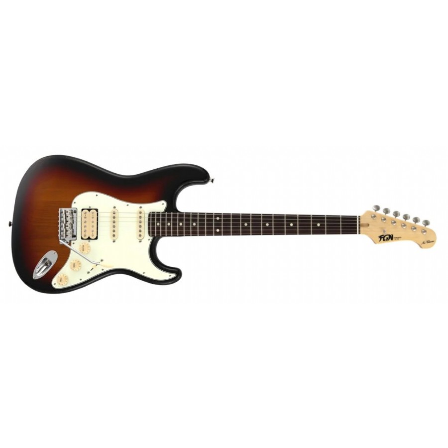 Fujigen Neo Classic NST110RAL 3TS - 3Tone Sunburst Elektro Gitar